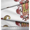 thumbnail image 2 of Soimoi Rayon Fabric Floral & Paisley Block Print Fabric by The Yard 56 Inch Wide, 2 of 3