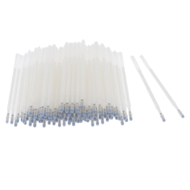 Rongfmy 100 Pcs Erasable Pens Refills For Fabric, Wipeable Pens, Wipeable Marker Pens White