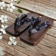 thumbnail image 4 of ZheElen Japanese Clogs Slippers Geta Sandals Flip Flops for Men Women 36 Blue Square Size 43 1Set, 4 of 6