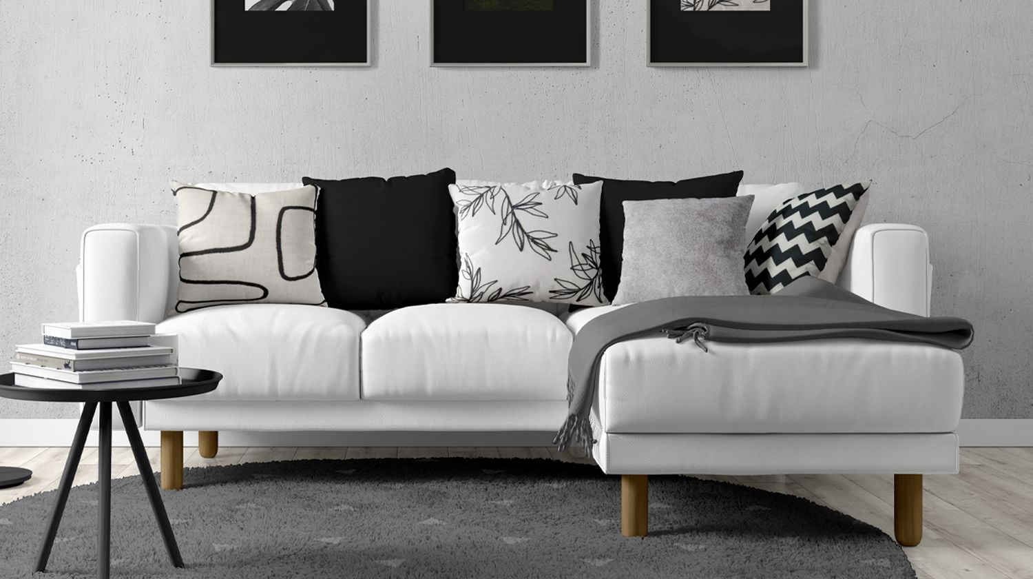 Hometrends Paquet de 2 Coussins Décoratifs Brodés