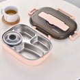 thumbnail image 1 of Dvkptbk Lunch Box Thermal Insulation Bento 4 Grids with Soup Bowl Lunch Box Tableware Set Portable Lunch Box Student Lunch Box Camping Essentials, 1 of 8