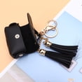 thumbnail image 3 of Milisten 1pc Leather Wireless Earphone Protective Case Earphone Shell Cover Compatible for AirPods Pro 3 (Cover + Tassel Black), 3 of 5