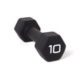 thumbnail image 1 of CAP Barbell, Black Neoprene Dumbbell, 10lb Single, 1 of 5