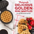 thumbnail image 4 of DASH DMW001BK Mini Maker for Individual Waffles, Hash Browns, Keto Chaffles with Easy to Clean, Non-Stick Surfaces, 4 Inch, Black, 4 of 10