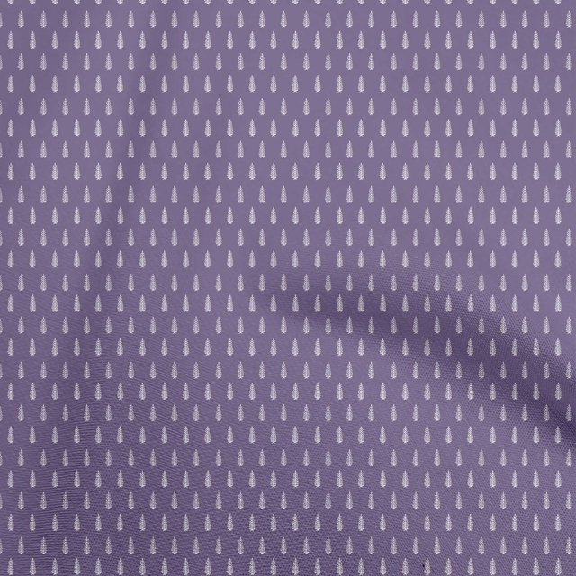 oneOone Cotton Silk Lavender Fabric Asian Floral Block Craft Projects Decor Fabric Printed By The Yard 42 Inch Wide
