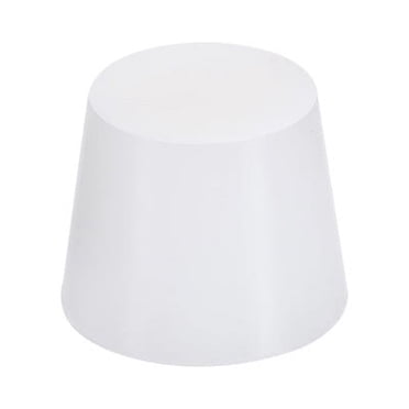 Unique Bargains Bouchon Conique en Caoutchouc de Silicone Solide 36mm à 46mm Blanc pour Revêtement en Poudre, Peinture