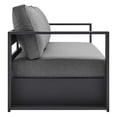 thumbnail image 3 of Modway Tahoe Outdoor Patio Powder-Coated Aluminum 4-Piece Set in Gray Charcoal, 3 of 10
