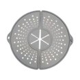 thumbnail image 3 of Flynix Silicone Splatter Screen Kitchen Gadgets Splash Guard for Cooking Frying Pan Gray, 3 of 10
