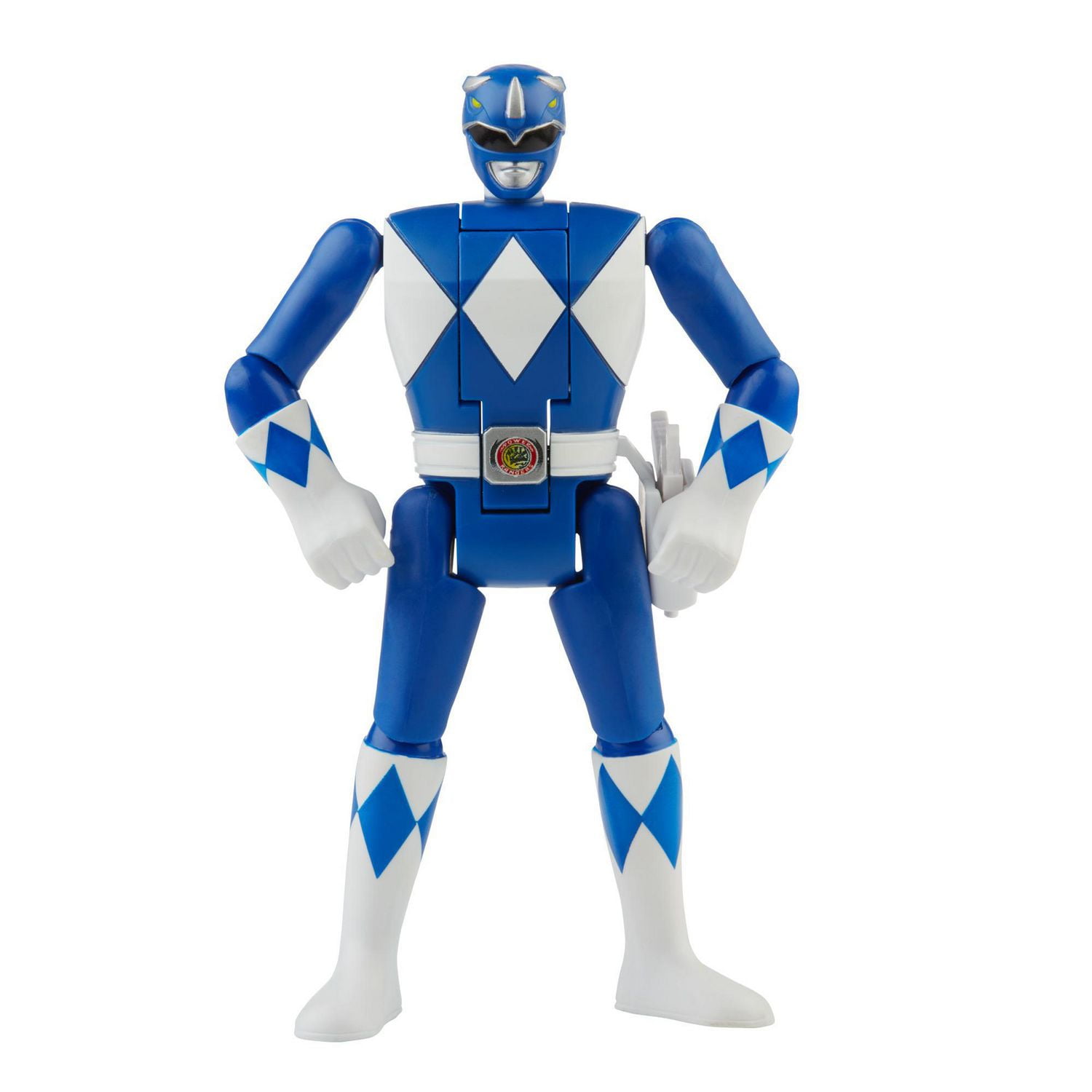 Power Rangers Retro-Morphin Blue Ranger Billy Fliphead Action Figure Inspired by Classic Mighty Morphin Toy for Kids Ages 4 and Up