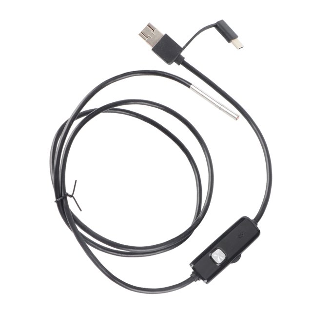 Caméra d'Inspection Numérique HD Endoscope avec Objectif 3.9mm IP67 Étanche Enoscope Industriel pour PC Ordinateur 6 Lumières LED Résolution 1280 X 720 Caméra USB Endoscope
