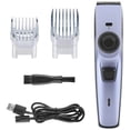 thumbnail image 1 of Tondeuse à Cheveux Homme Professionnelle Sans Fil Électrique Rechargeable Tondeuse à Cheveux Kit de Coupe de Barbe avec Bouton Réglable 1-10 mm, 1 of 7