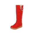 thumbnail image 2 of Warm Cotton Boots With Buckle Thick-soled Round Toe Women's High Boots, 2 of 9
