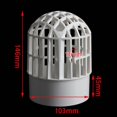 thumbnail image 2 of 2pcs Breathable Cap Filter Pipe Air Duct Guard Mesh Vent Cover Hood White PVC, 2 of 6