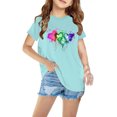 thumbnail image 1 of LSLJS T-shirt en Coton pour Garçons et Filles, Mode Mignon Col Rond Imprimé Tee Manches Courtes, Vêtements d'Été pour Filles, 1 of 5