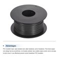 thumbnail image 3 of Uxcell 26AWG Stranded Wire Hookup 30M/100ft Black, Electrical Wire UL1007 Spool, 3 of 6