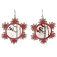thumbnail image 1 of Wooden Round Cardinal Ornament (Asstd) - Set of 6, 1 of 4