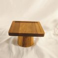 thumbnail image 3 of 1Set Cheese Plates Square Wooden Tray For Hotel Dining 6x6x3.7in, 3 of 7