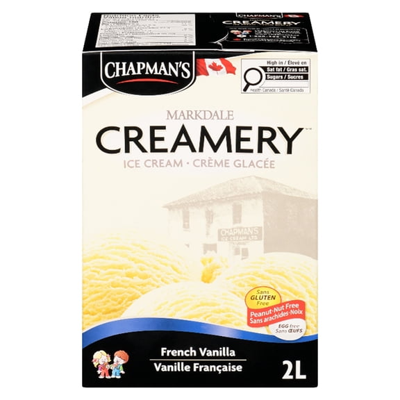 Chapman's Markdale Creamery Crème Glacée Vanille Française 2L