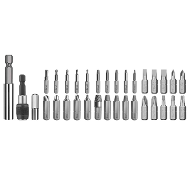33 Pcs Kit Extracteur de Vis Endommagé & Embouts de Tournevis Ensemble Extracteur de Vis Rayées