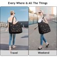 thumbnail image 2 of Astronaut Rocket Print Weekender Bag Large Capacity Travel Tote with Outer Space Cosmos Theme, Lightweight Airplane Friendly, 2 of 5