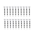 thumbnail image 1 of 20Pcs Golfing Tees Golf Tees Golf Ball Holder for Exercise Decrease Balls Rotary Black, 1 of 9
