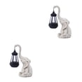 thumbnail image 2 of VONKY Outdoor Garden Statues With Solar Lantern Creating Beautifully Sculpted Elephant Decoration Statue With Solar White 2Set, 2 of 6
