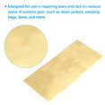 thumbnail image 3 of Unique Bargains Down Jacket Repair Patch 4' x 8', 2 Pack Self Adhesive Nylon Fabric Patch, Golden, 3 of 5