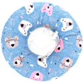 thumbnail image 1 of Collier de Protection pour Animaux de Compagnie, Collier de Récupération pour Chat, Collier Anti-Morsure pour Animal Mignon, Collier Réglable pour Chat, Collier en Coton Doux pour la Cicatrisation des Plaies après une Chirurgie pour Animaux de Compagnie (Bleu), XXS, 1 of 4