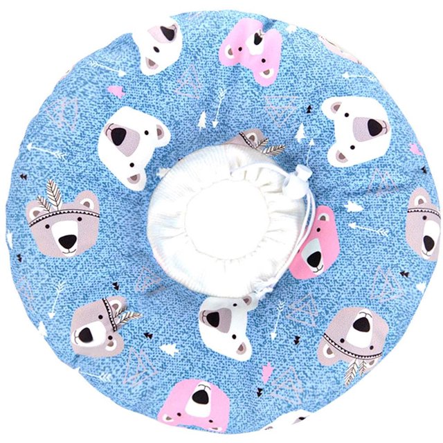Collier de Protection pour Animaux de Compagnie, Collier de Récupération pour Chat, Collier Anti-Morsure pour Animal Mignon, Collier Réglable pour Chat, Collier en Coton Doux pour la Cicatrisation des Plaies après une Chirurgie pour Animaux de Compagnie (Bleu), XXS