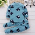 thumbnail image 2 of Pisexur Tenue d'Automne pour Bébé Fille Garçon, Ensemble 2 Pcs, Ensembles de Pyjamas pour Tout-Petit Bébé, Chandails à Col Rond à Manches Longues et Pantalons, Mode Décontractée, Ensemble de Vêtements de Nuit en Coton pour Garçons, 3 Mois à 6 Ans, 2 of 3