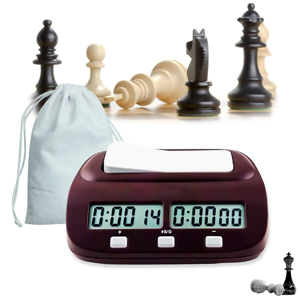 Horloge d'Échecs Numérique Professionnelle Compter vers le Bas Chronomètre d'Échecs, Chronomètre de Jeu d'Échecs