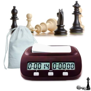 Horloge d'Échecs Numérique Professionnelle Compter vers le Bas Chronomètre d'Échecs, Chronomètre de Jeu d'Échecs