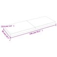 thumbnail image 2 of vidaXL Table Top Light Brown 140x50x(2-4)cm Treated Solid Wood Live Edge, 2 of 7