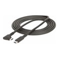 thumbnail image 2 of StarTech.com Câble USB-C Robuste à Angle Droit de 6 Pi (2 m), USB 3.2 Gen 1 (5 Gbps), Câble de Transfert de Données USB-C vers C, Mode Alt DP 4K 60 Hz, Alimentation 100 W - Câble USB-C à 90 Degrés (RUSB315CC2MBR) - Câble USB - 24 Broches USB-C (m) Droit vers 24 Broches USB-C (m) à Angle Droit - USB 3.2 Gen 1 -, 2 of 15
