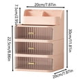 thumbnail image 3 of Home Textile Storage Purposed Organization for VanityClear Rectangular Compartments Makeup Tray with Space for Brushes Eyeshadow and Beauty SuppliesPerfect Bathroom Vanity Storage Solution for Neatly, 3 of 4