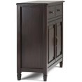 thumbnail image 4 of Connaught Armoire de Rangement d'Entrée Traditionnelle en Bois de 40 Pouces de Large, Brun Châtaigne Foncé, 4 of 9
