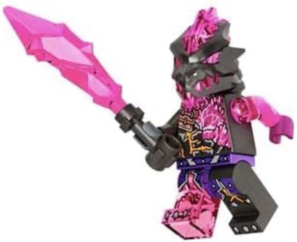 LEGO Ninjago Crystalized: Vengestone Guard Minifigure with Vengestone Spear