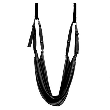 tredstone Wide Application Yoga Hammock For Versatile Exercises Aerial Yoga Hammock Swing Aerial Yoga Rope black