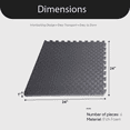 thumbnail image 4 of BalanceFrom Fitness 24 Sq Ft Interlocking EVA Foam Exercise Mat Tiles, Gray, 4 of 11