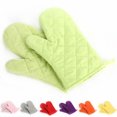 thumbnail image 3 of Oven Mitts, Premium Heat Resistant Kitchen Gloves Cotton & Polyester Quilted Oversized Mittens,Pink, 3 of 6