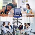 thumbnail image 4 of NiamVelo Mesh Office Chair Height Adjustable Ergonomic Computer Desk Chair Armrest Task Chair with Wheels for Adults, Blue, 4 of 7