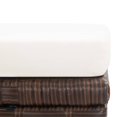 thumbnail image 5 of vidaXL Garden Stools 2 pcs with Cushions Poly Rattan Brown, 5 of 5