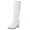 White, variant on Zhanying Knee High Boots For Women Ladies Fashion Casual Leather PU Round Toe Chunky Block Mid Heels Dress Pump Knee Length Boots Dressy Mid Calf Riding Tall Boots for Wedding Party