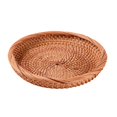 thumbnail image 1 of yuksok Wicker Basket Wicker Tray, Round Table Decorative Snack Organizer Basket, Fruit S, 1 of 9