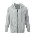 thumbnail image 4 of LOVZFMLL Jackets for Men's Solid Color Hooded Cardigan Loose Casual Sports Zipper Sweatshirt Jacket, 4 of 9