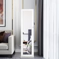 thumbnail image 4 of Costway Armoire à Bijoux Miroir Verrouillable Organisateur de Rangement sur Pied avec Tablette, 4 of 10