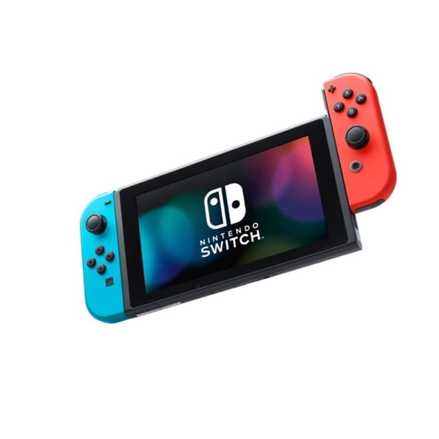 Refurbished Nintendo VIPRB-HADSKABAH Hadskabah Switch Gaming Console with Neon Blue and Neon Red JoyCon, 6.2-Inch Touchscreen