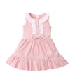 thumbnail image 1 of Birdeem Robe une Pièce Sans Manches à Nœud en Dentelle pour Filles Bébés Enfants, 1 of 8