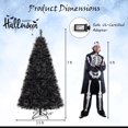 thumbnail image 3 of Costway 7 FT Halloween Tree with 572 Branch Tips Frosted Pine Needles 320 White LED Lights, 3 of 10