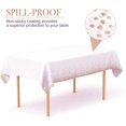 thumbnail image 4 of 1 Pack Plastic Tablecloths for Rectangle Tables, Disposable Party Rose Gold Dot Confetti Rectangular Table Covers for Parties Wedding Bridal Shower, 54" x 108", Rose Gold, 4 of 6